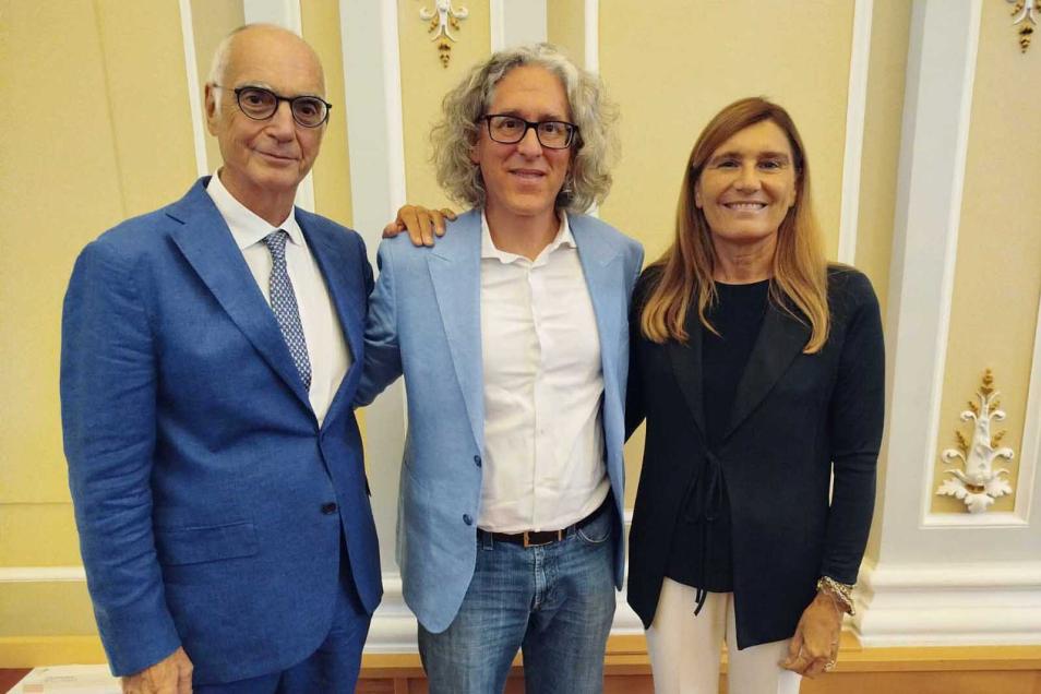 In foto da sinistra Renato Bernardini, Luca Berdondini e Ida Nicotra